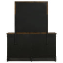  Coaster Furniture Louis Philippe 202413M 6-Drawer Dresser with Mirror - Cappuccino IMAGE 7