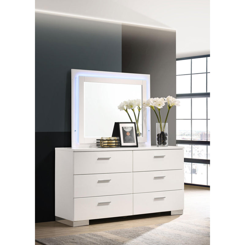 Coaster Furniture Felicity 6-Drawer Dresser with Mirror 203503ML IMAGE 2