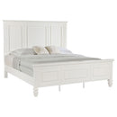  Coaster Furniture Sandy Beach 201301KWN 63-inch California King Panel Bed - Cream White IMAGE 3