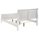  Coaster Furniture Louis Philippe 202441Q 47-inch Queen Sleigh Panel Bed - White IMAGE 4