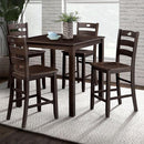 Furniture of America Lubbock FM3419EX-PT-5PK 6 pc Counter Height Table Set IMAGE 1