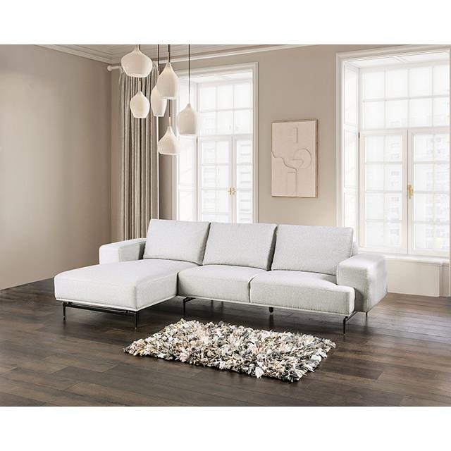 Furniture of America Baerum FM63006LG-SECT-L Sectional, Left Chaise IMAGE 2