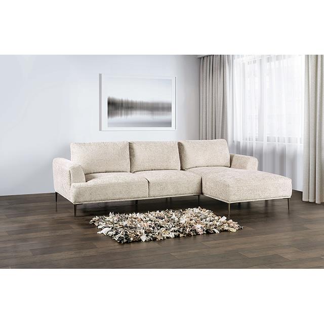 Furniture of America Gladbach FM63007LB-SECT-R Sectional, Right Chaise IMAGE 2