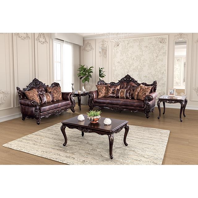 Furniture of America Palencia FM65005BR-LV Loveseat IMAGE 2