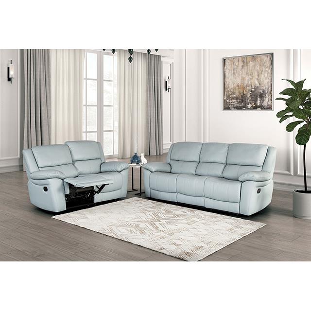 Furniture of America Glarus FM69003BL-LV-M Loveseat Manual Recliner IMAGE 2