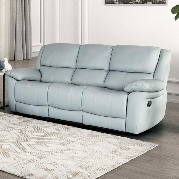 Furniture of America Glarus FM69003BL-SF-M Sofa Manual Recliner IMAGE 1