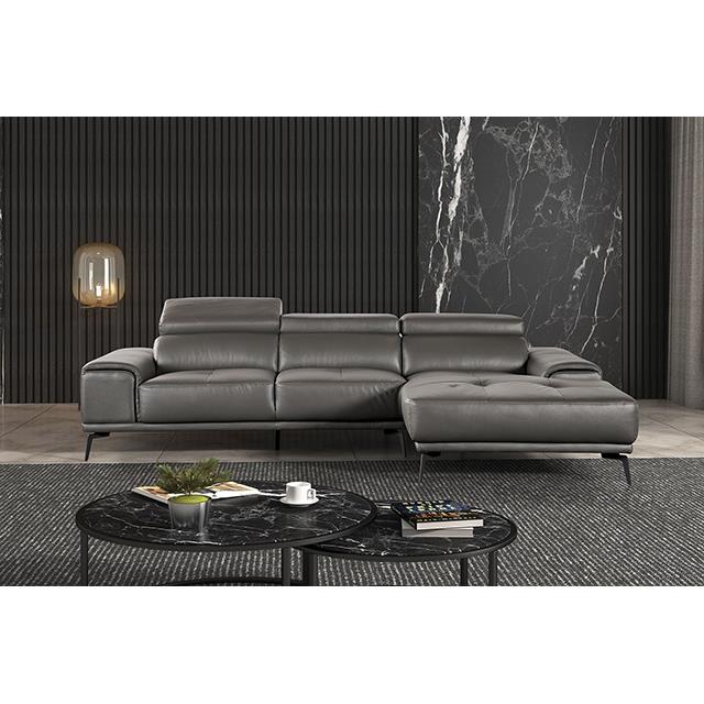 Furniture of America Vadso FM69005DG-SECT-R Sectional, Right Chaise IMAGE 3