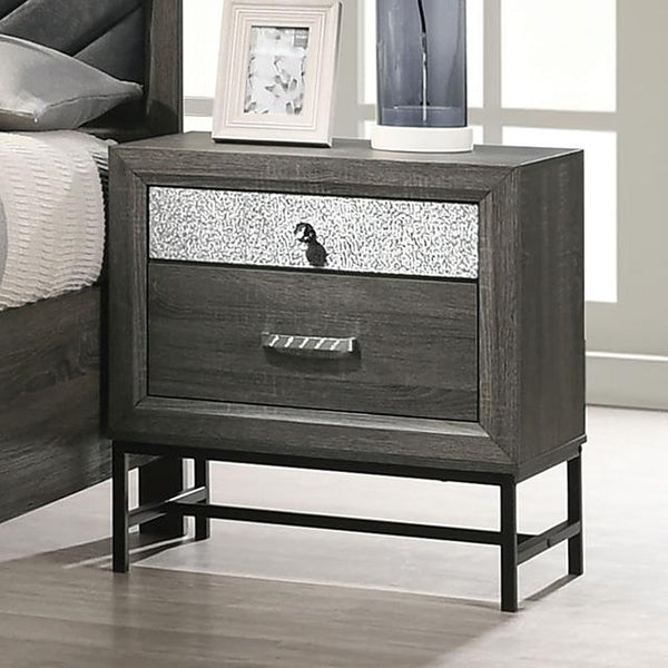 Furniture of America Voleta FM7212GY-N Night Stand IMAGE 1