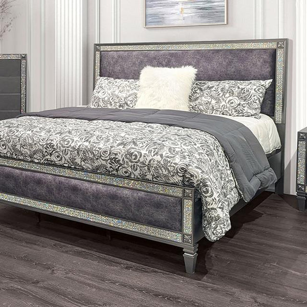 Furniture of America Lyanne FM7240GY-EK King Bed IMAGE 1