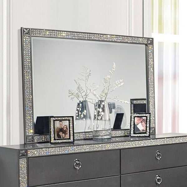 Furniture of America Lyanne FM7240GY-M Mirror IMAGE 1