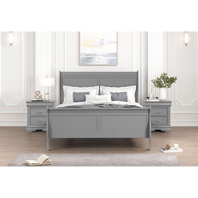 Furniture of America Louis Philippe FM7866GY-Q Queen Bed IMAGE 3