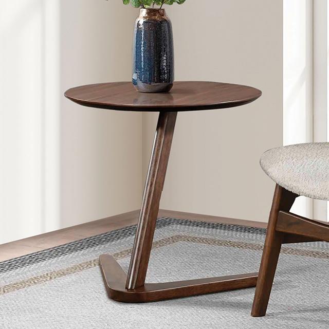 Furniture of America Vardo FM-AC203WN Side Table IMAGE 1