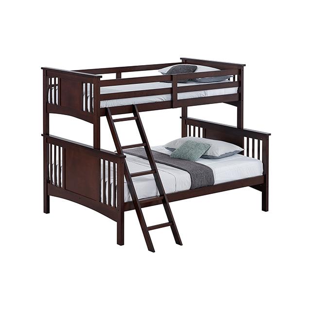 Furniture of America Spring Creek FM-BK602F-DW Twin/Full Bunk Bed IMAGE 3