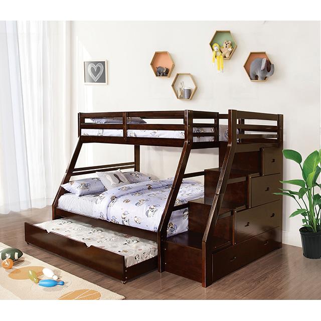 Furniture of America Ellington FM-BK611ES Twin/Full Bunk Bed IMAGE 2