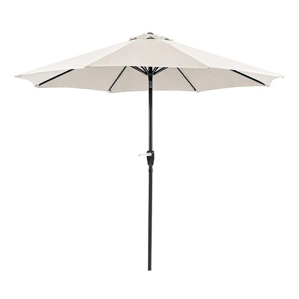 Furniture of America Soli LA-A009SV+BASE 9' Outdoor Umbrella w/ Auto Tilt + 21" Round Base IMAGE 1