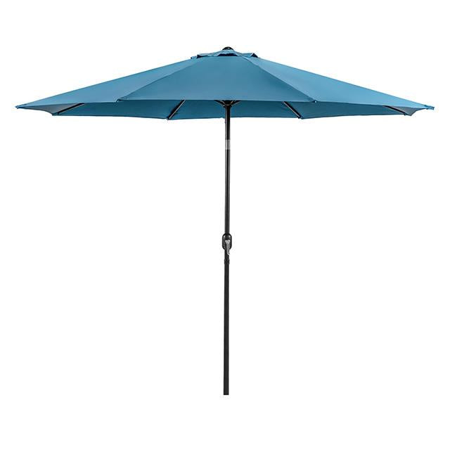 Furniture of America Mora LA-A011BL+BASE 11' Outdoor Umbrella + 21" Round Base IMAGE 1