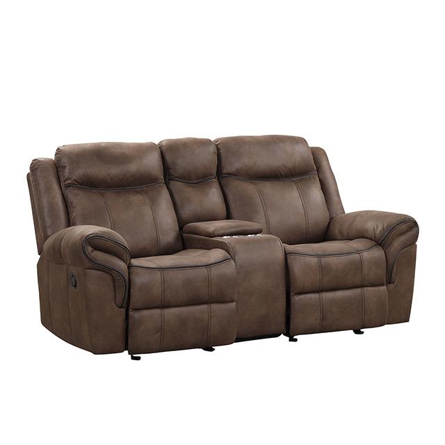 Furniture of America Agata NX6001BR-LV Glider Recliner Loveseat IMAGE 3