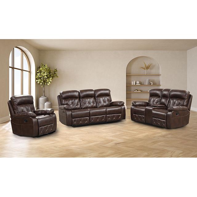 Furniture of America NX6004BR-LV Manual Loveseat IMAGE 2