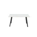  Mazin Furniture Jolie 6886-59DT Dining Table with Sintered Stone Top & Black Metal Legs IMAGE 1