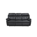  Mazin Furniture Oliver 99032PBLK-3 Power Reclining Sofa, Black IMAGE 1