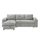  Mazin Furniture Decker 99034GYSS 2 pc Sectional with Pull-out Sleeper and Reversible Storage Chaise IMAGE 1