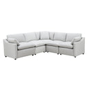  Mazin Furniture Pippa 99076LGYSS5 5 pc Modular Sectional with 3 Pillows IMAGE 1