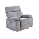  Mazin Furniture Casper 99077P-GRY-1G Power Glider Recliner IMAGE 1