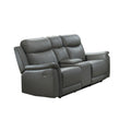  Mazin Furniture Cyrus 99840PN-GY-2C Power Reclining Loveseat with Console IMAGE 1