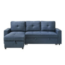  Mazin Furniture Faber 99996BLUSS 2 pc Sectional with Pull-out Sleeper and Reversible Storage Chaise IMAGE 1