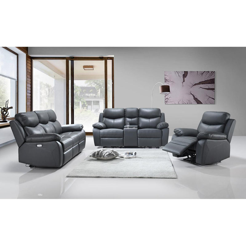  IFDC IF-8121 Power Reclining Sofa - Soft Grey IMAGE 2
