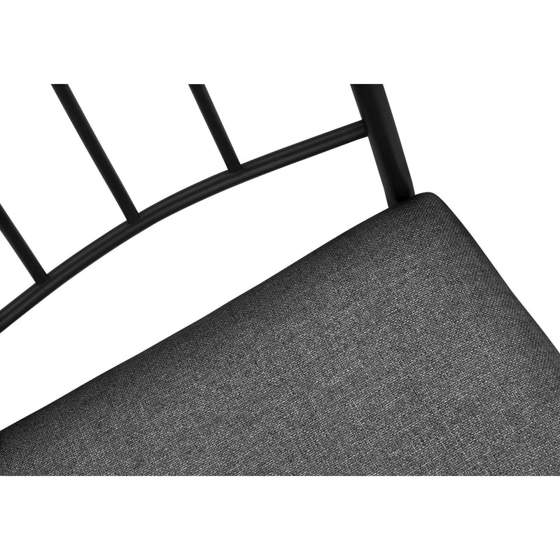  Monarch I 1014 5Pcs Dinette - White Marble Top/Black Metal IMAGE 10