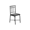  Monarch I 1014 5Pcs Dinette - White Marble Top/Black Metal IMAGE 5