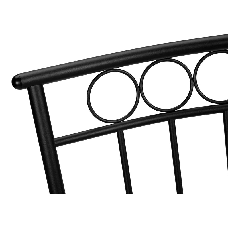  Monarch I 1014 5Pcs Dinette - White Marble Top/Black Metal IMAGE 9