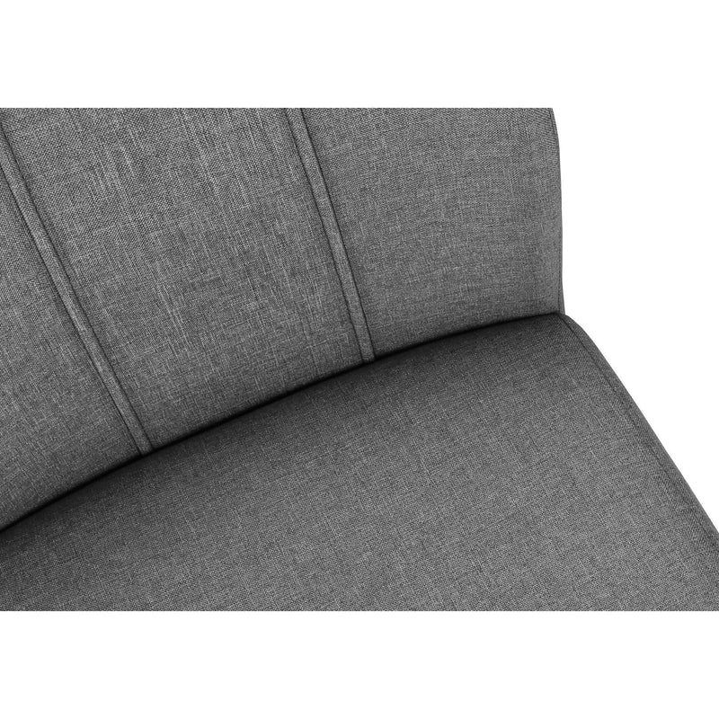  Monarch I 1061 39"H Dining Chair -/Grey Fabric/Chrome IMAGE 9