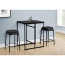  Monarch I 1240 Counter Height Dining Table - Black/Black IMAGE 2