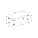  Monarch I 1266 41"L Bench - Upholstered Beige Fabric IMAGE 4