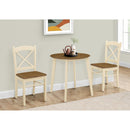  Monarch I 1326 30"Dia Dining Table -Cream/Oak Veneer Top IMAGE 3