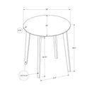  Monarch I 1326 30"Dia Dining Table -Cream/Oak Veneer Top IMAGE 5