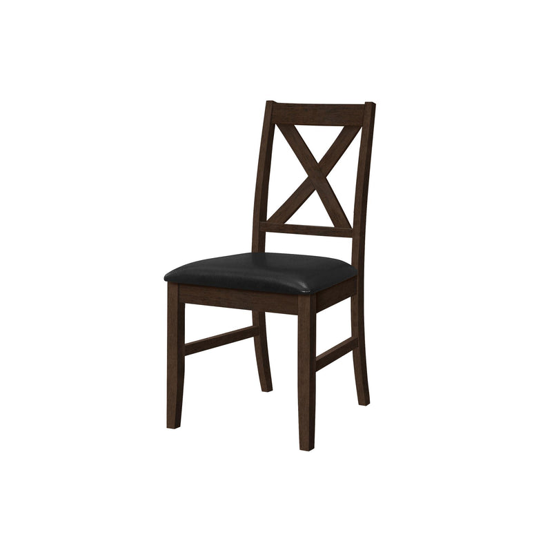  Monarch I 1333 37"H Dining Chair - Espresso/Black Pu Seat IMAGE 3