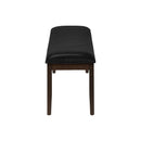  Monarch I 1334 48"L Bench - Espresso/Black Pu Seat IMAGE 5
