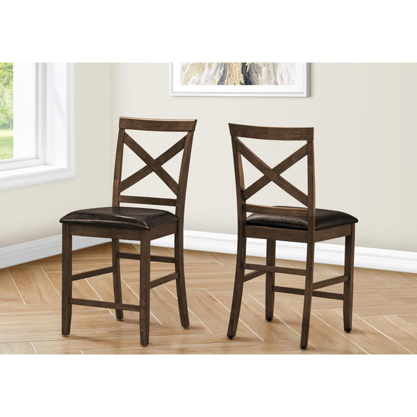  Monarch I 1388 42"H Counter Height Dining Chair - Dark Walnut IMAGE 1