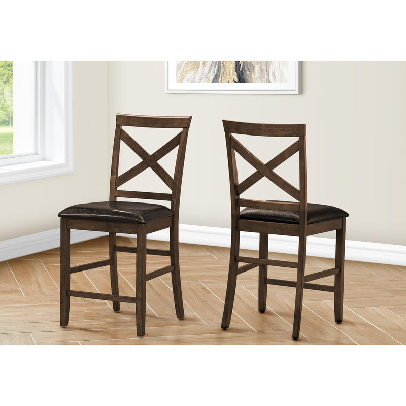  Monarch I 1388 42"H Counter Height Dining Chair - Dark Walnut IMAGE 1
