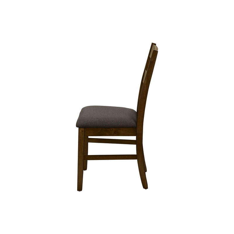  Monarch I 1396 37"H Dining Chair - Brown Walnut/Brown Fabric IMAGE 4