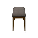  Monarch I 1397 44"L Bench - Brown Walnut/Brown Fabric IMAGE 5