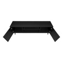  Monarch I 2781 72"L TV Stand - Black with 2 Wood-Look Doors IMAGE 6