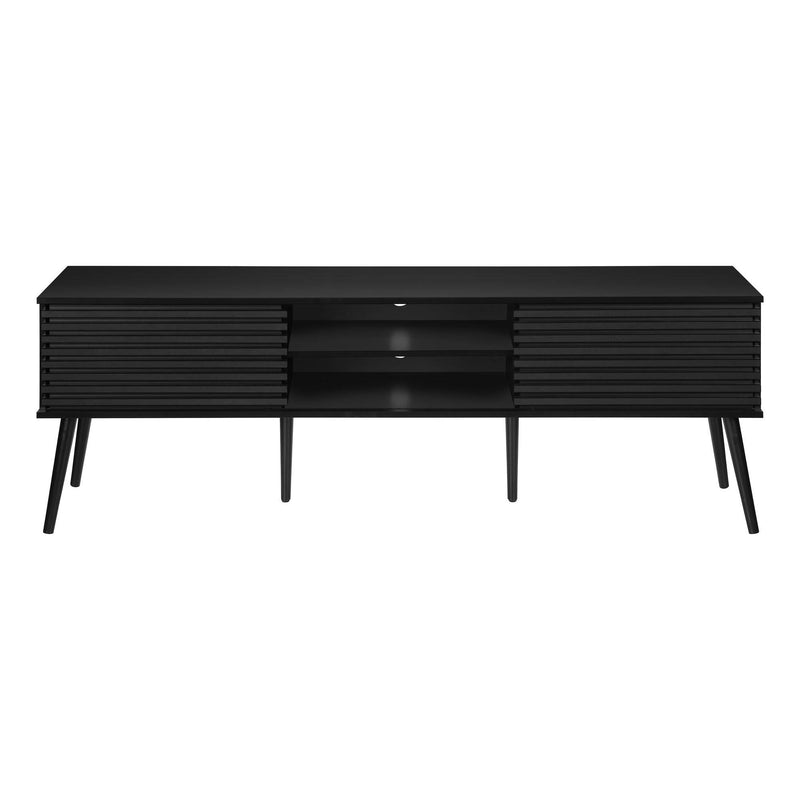  Monarch I 2783 72"L TV Stand - Black with 2 Doors IMAGE 3