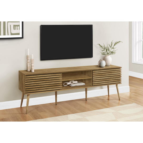  Monarch I 2784 72"L TV Stand - Walnut with 2 Doors IMAGE 1