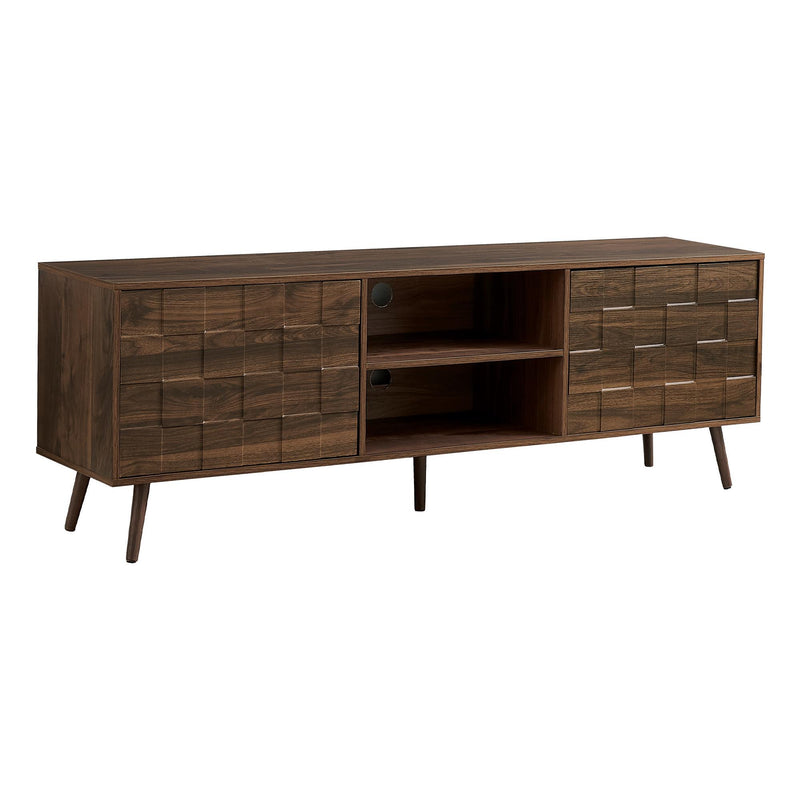  Monarch I 2787 72"L TV Stand - Dark Walnut with Storage IMAGE 2