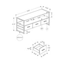  Monarch I 2845 72"L TV Stand - Black/Black Metal IMAGE 3