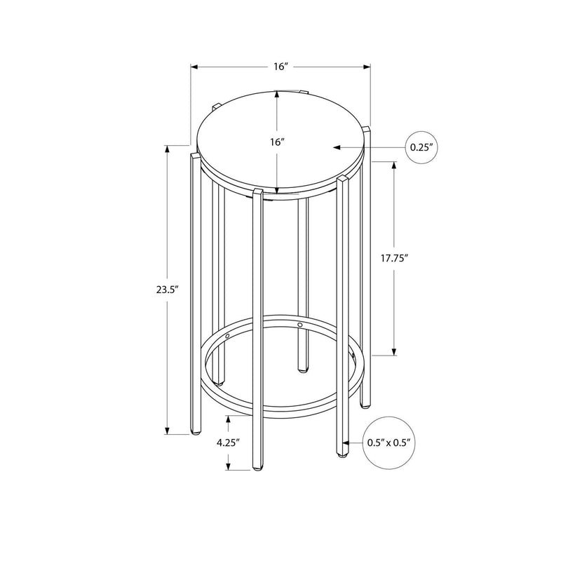  Monarch I 3756 24"H - Dark Oak/Black Metal IMAGE 4